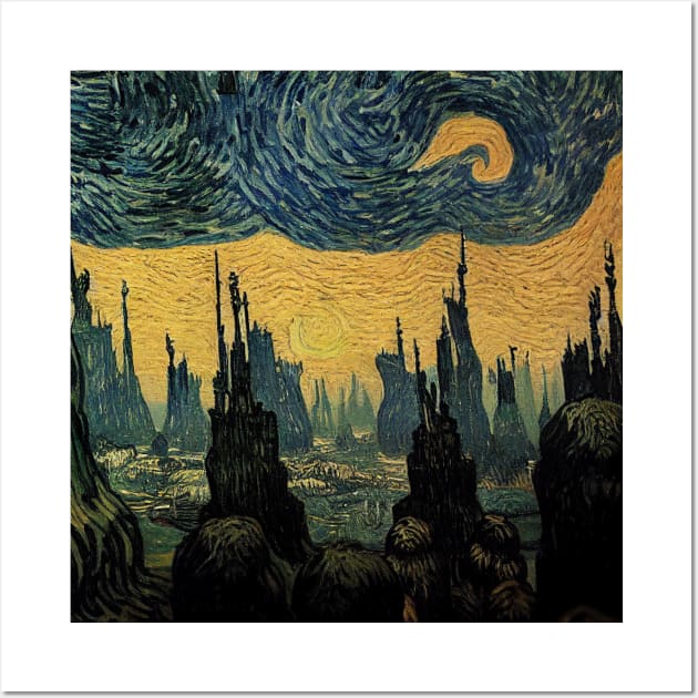 Starry Night in Kashyyyk Wall Art by Grassroots Green